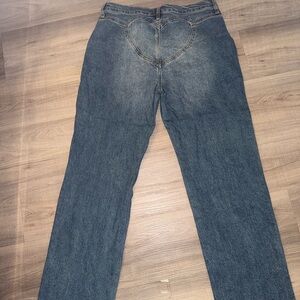 Blue Jeans with Heart Design